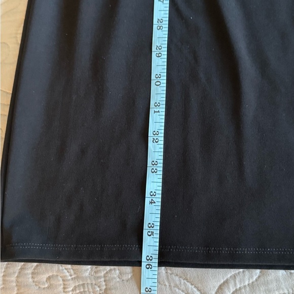 White House Black Market Drape Neck Black Mini Dress size Small - Picture 9 of 9